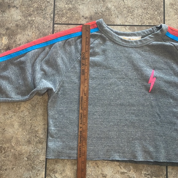 Aviator Nation Cropped Stripped Crewneck XL Made in USA🇺🇸 - Picture 12 of 13